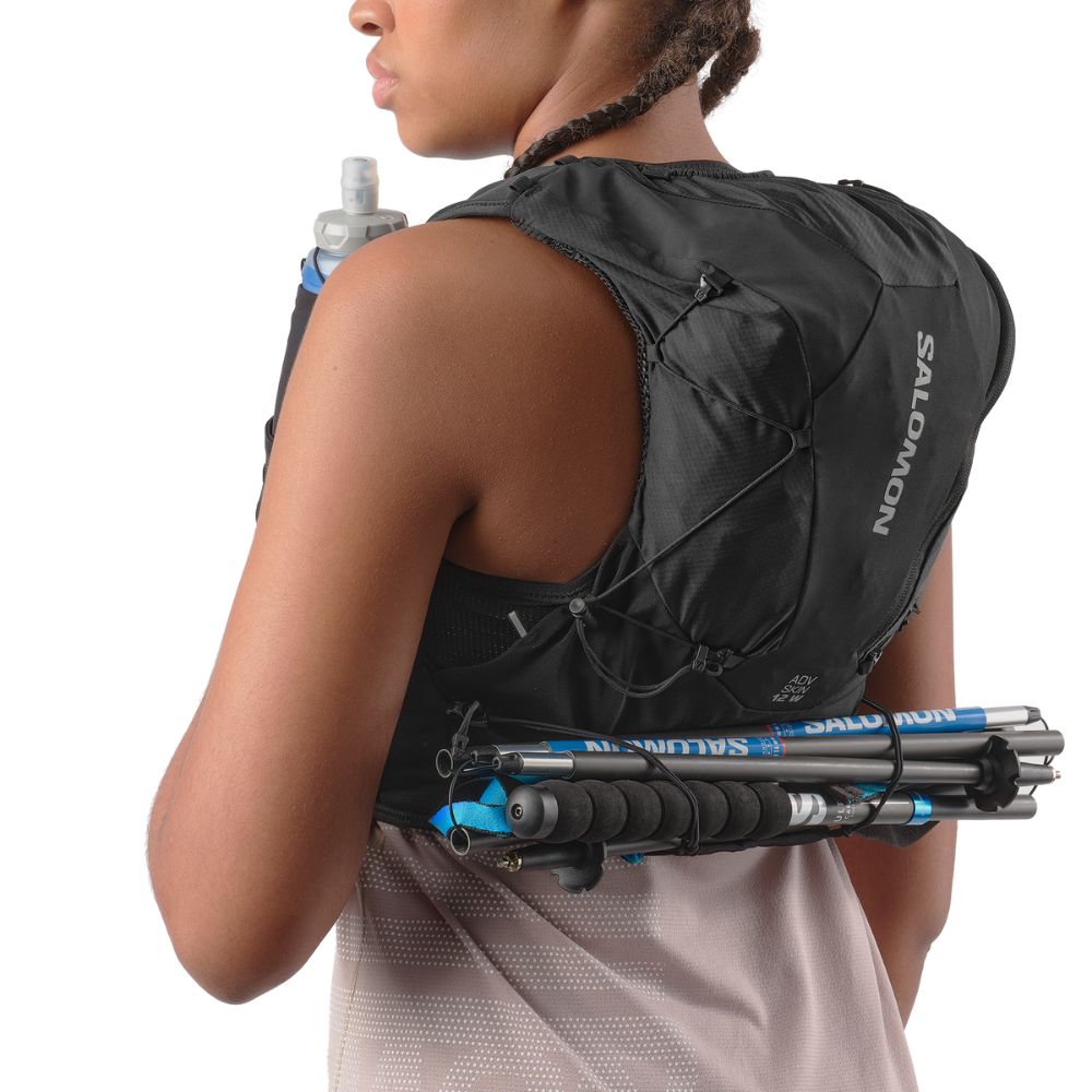 Vest Nước Chạy Địa Hình Salomon ADV Skin 12 Women Set Black / Asphalt LC2464100