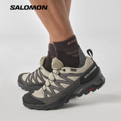 Giày Thể Thao Nam Salomon X Ward Leather GTX L47182100 Vintage Khaki / Black