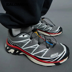 Giày Thể Thao Unisex Salomon XT-6 L47293200 Pewter/Black/Aurora Red
