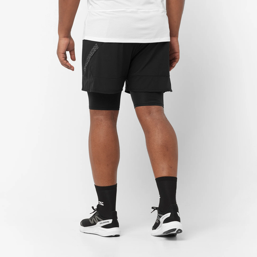 Quần Short Thể Thao Nam Salomon Sense 2In1 Shorts M LC2048200 Deep Black