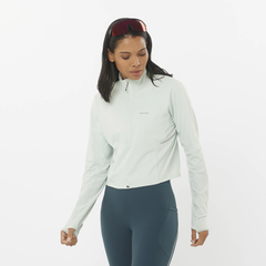 Áo Thể Thao Nữ Salomon Sense Aero Hybrid Cropped LC2290200 Misty Blue