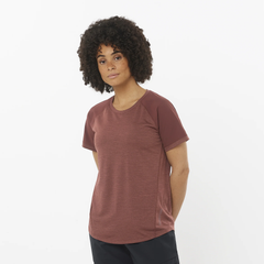 Áo Thể Thao Nữ Salomon Outline SS Tee W LC2306500 Rum Raisin