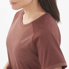 Áo Thể Thao Nữ Salomon Outline SS Tee W LC2306500 Rum Raisin