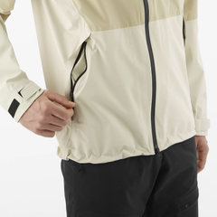Áo Khoác Thể Thao Nam Salomon Outerpath 2.5L Jacket M LC2314200 White Pepper/Rai