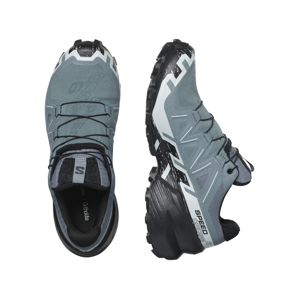 Giày Trail Running Nữ Salomon Speedcross 6 GTX Flint Stone Black Heather L47302300