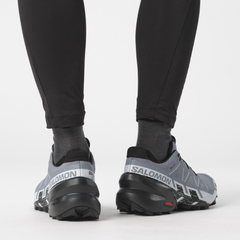 Giày Trail Running Nữ Salomon Speedcross 6 GTX Flint Stone Black Heather L47302300