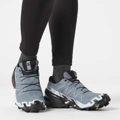 Giày Trail Running Nữ Salomon Speedcross 6 GTX Flint Stone Black Heather L47302300