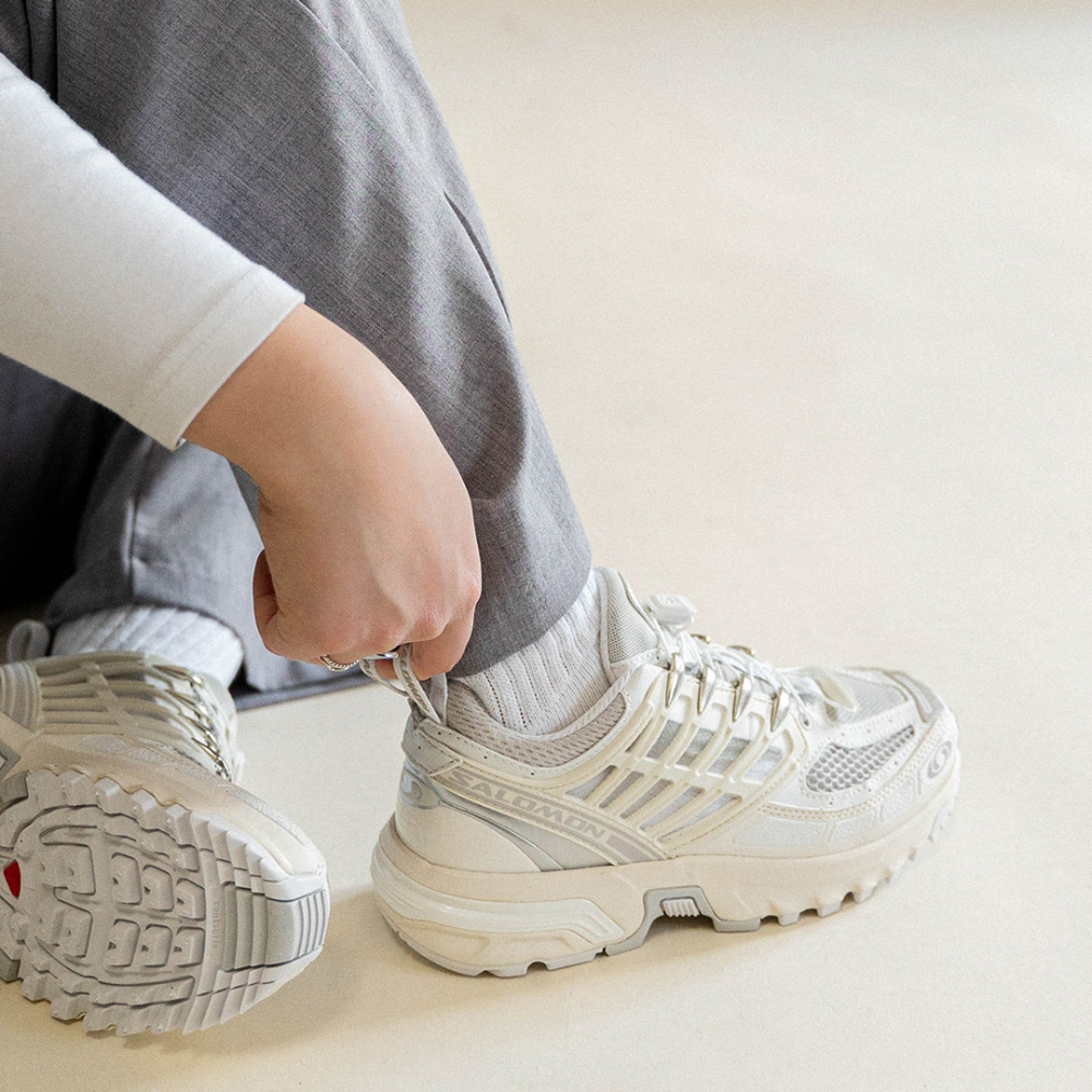 Giày Thể Thao Unisex Salomon Shoes Acs Pro White/Vanilla Ice/Lunar Rock L47179900