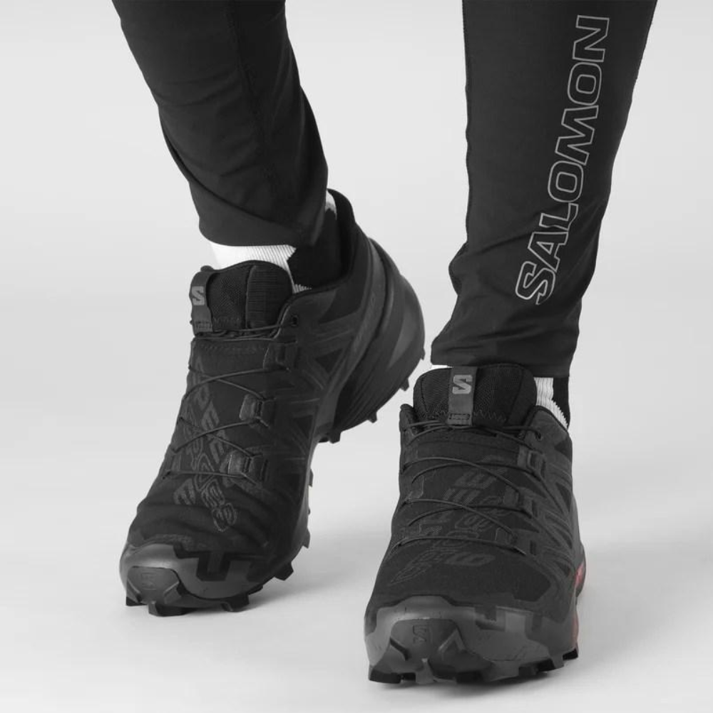 Giày Trail Running Nam Salomon Speedcross 6 Wide Black Phantom L41744000