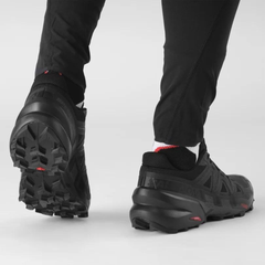 Giày Trail Running Nam Salomon Speedcross 6 Wide Black Phantom L41744000