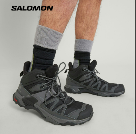 Giày Hiking Nam Salomon X Ultra 4 Mid GTX L41294600 Black/Magnet/Pearl Blue