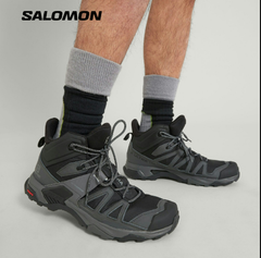 Giày Hiking Nam Salomon X Ultra 4 Mid GTX L41294600 Black/Magnet/Pearl Blue