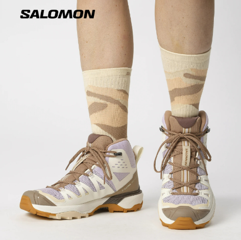 Tất Cao Cổ Salomon Hiking Out Alps Crew LC2261500 Curry/Shortbread