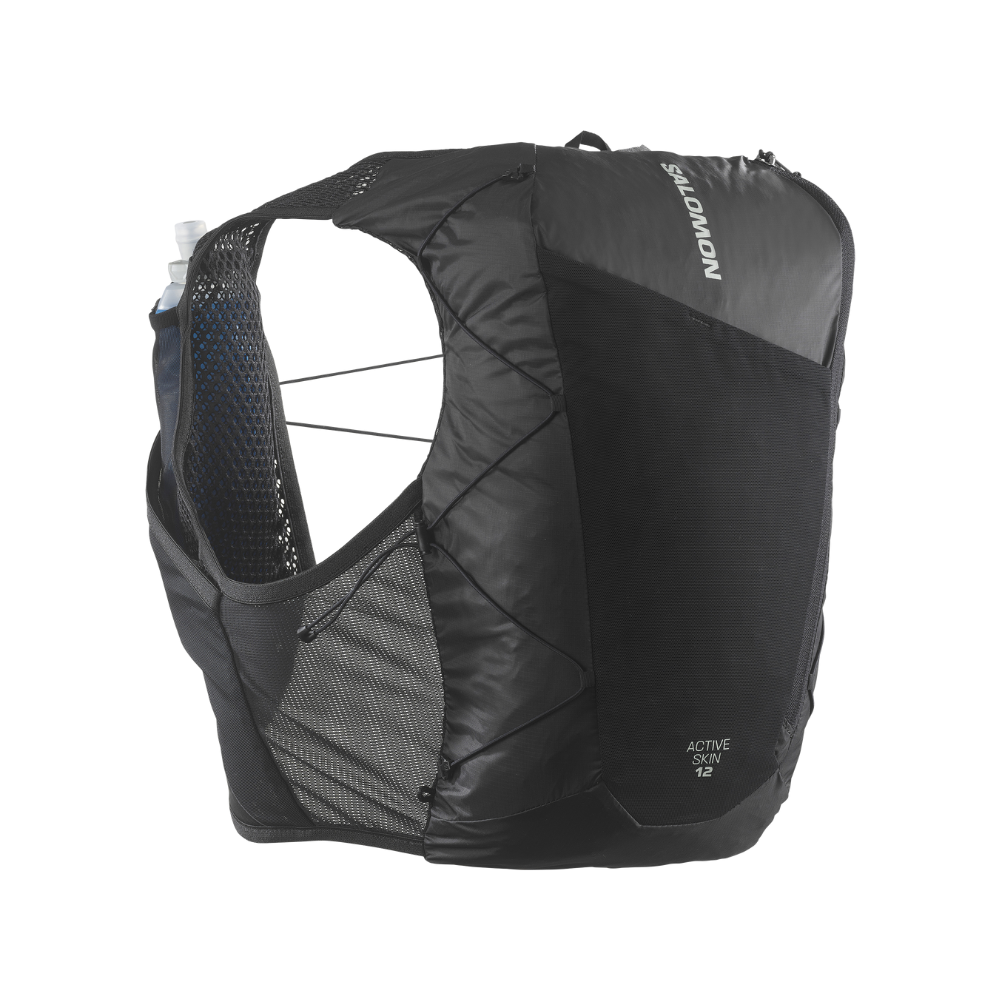 Vest Nước Chạy Địa Hình Salomon Active Skin 12 Black/Metal LC2177400