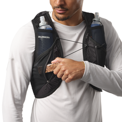 Vest Nước Chạy Địa Hình Salomon Active Skin 12 Black/Metal LC2177400