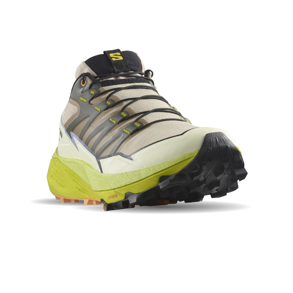 Giày Thể Thao Chạy Bộ Nữ Salomon Thundercross L47523200 Safari/Sulphur Spring/Black
