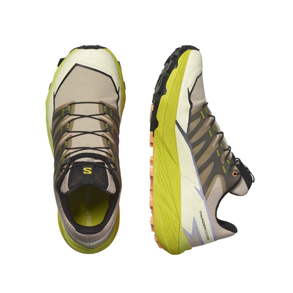Giày Thể Thao Chạy Bộ Nữ Salomon Thundercross L47523200 Safari/Sulphur Spring/Black