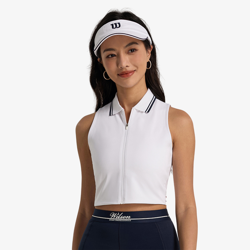 Wilson Riverside Cropped Sleeveless Polo Áo Polo Không Tay Nữ WW00207411
