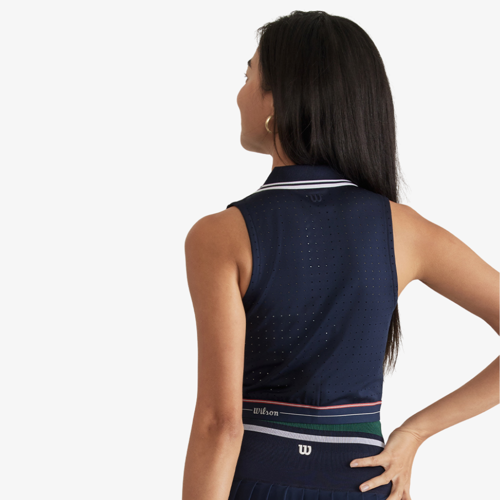 Wilson Riverside Cropped Sleeveless Polo Áo Polo Không Tay Nữ WW00207411