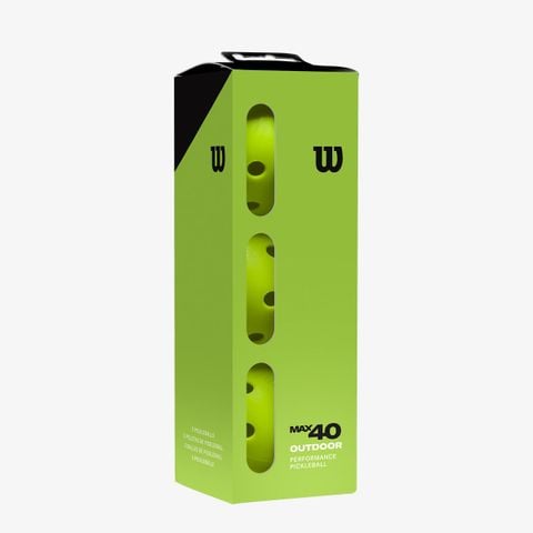 Bóng Pickleball Wilson Max 40 Outdoor 3 Pack Green WR8909201001