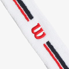 Băng Trán Thể Thao Wilson U Stripe Headband Bright White WU00065411
