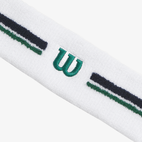 Băng Trán Thể Thao Wilson U Stripe Headband Bright White WU00065411