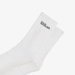 Tất Cao Cổ Wilson U Crew Logo Sock Bright White/Sycamore WU00017331NVD