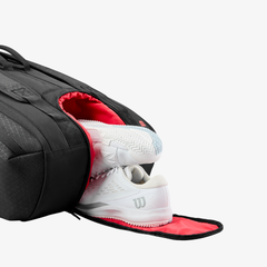 Túi Đựng Vợt Tennis Wilson Clash V3 Super Tour 15PK Black WR8038201001