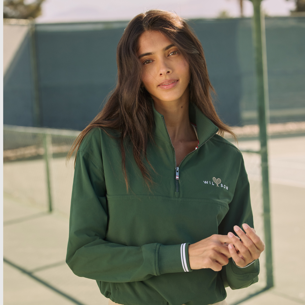 Áo Thể Thao Chui Đầu Nữ Wilson Women's Davenport Woven Popover WW00210331