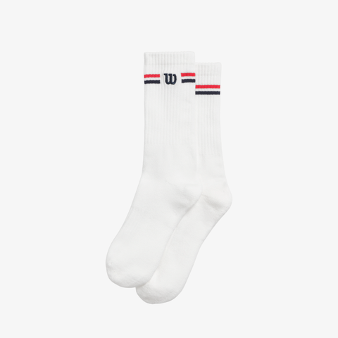 Tất Cao Cổ Wilson U Crew Stripe Logo Sock WU00064411WTA