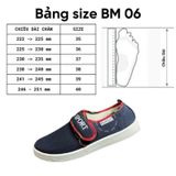  Giày BM06 bata Bình Minh quai dán xé, giày lười 