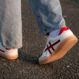  Giày Sneakers Daily nam nữ Active Trắng phối đỏ - thiết kế trẻ trung dễ phối đồ 