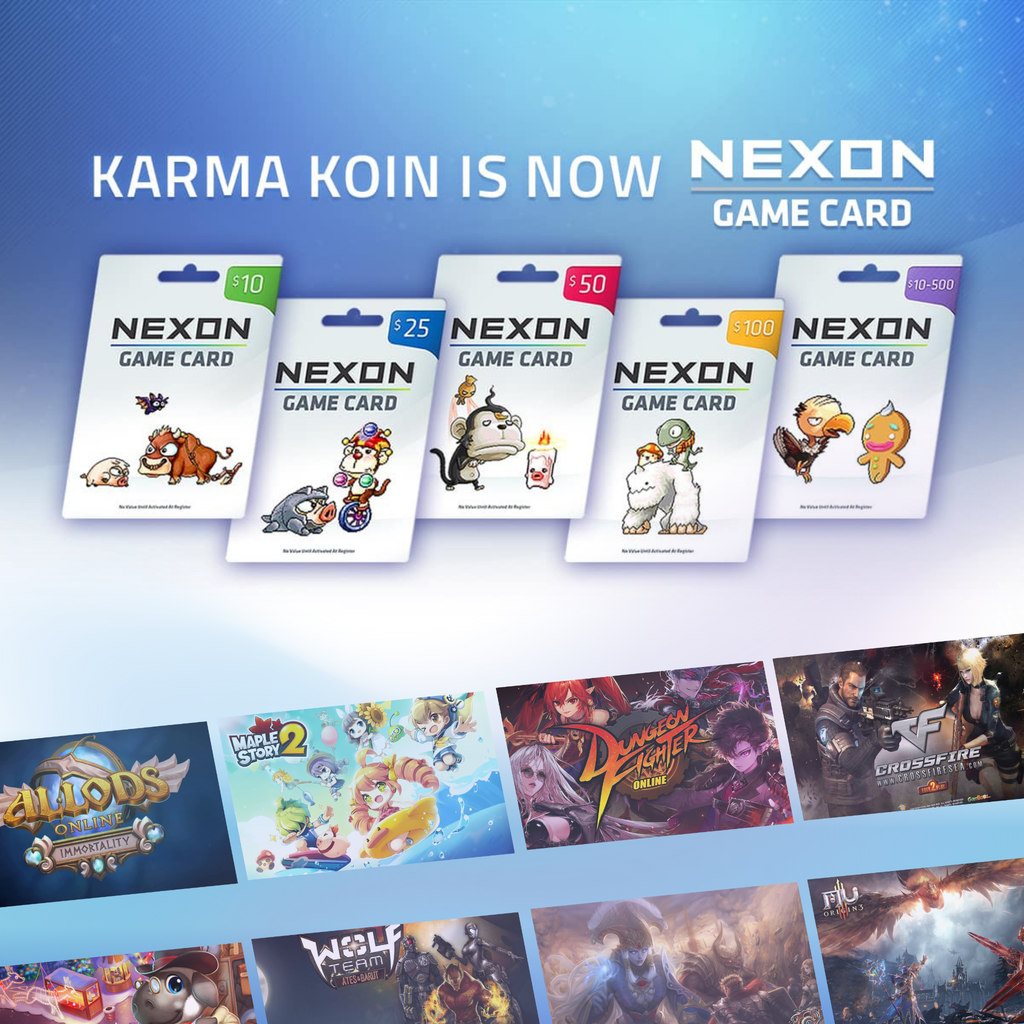 Nexon Game Card|Thẻ Karma Koin 100 USD