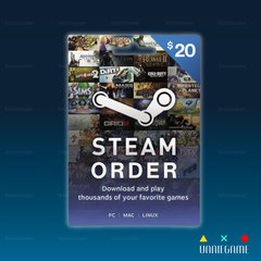 Gói Nạp Steam Wallet| Steam Order 20 USD