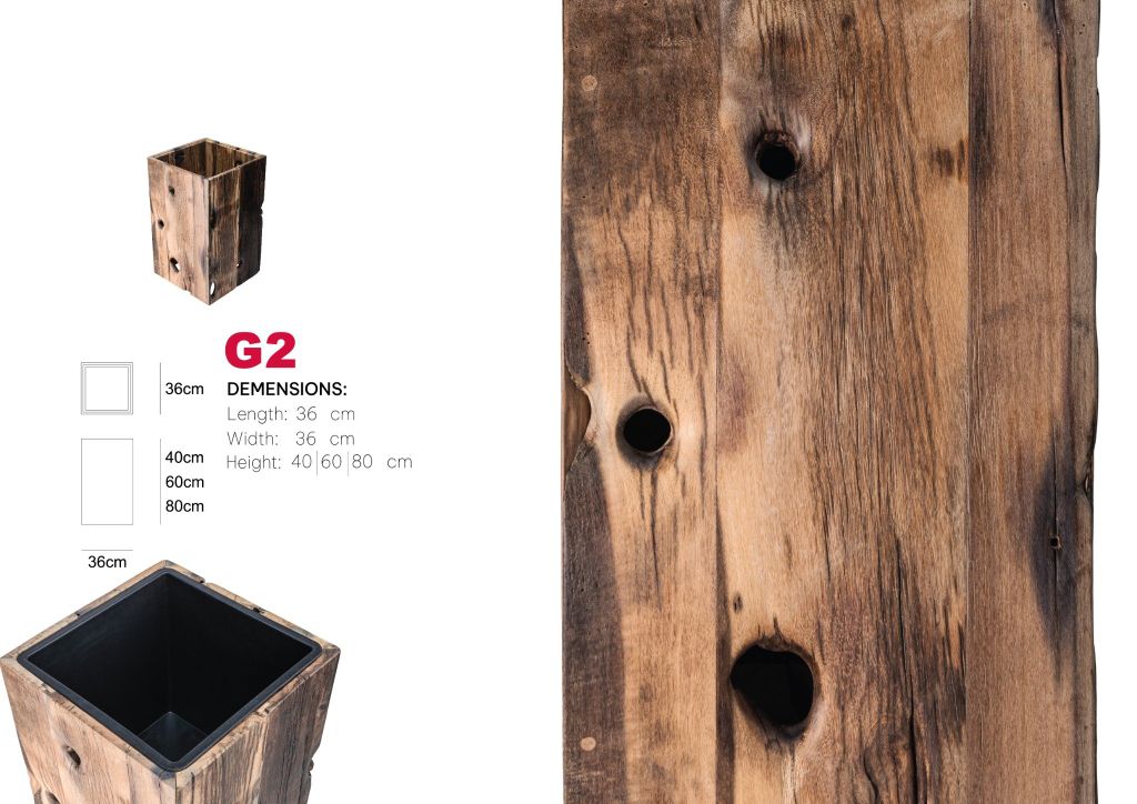 CHẬU CÂY GỖ TÀU THUYỀN