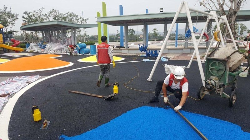 Sàn Cao Su Ngoài Trời 