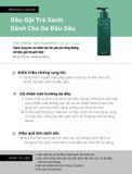  Dầu gội cho da đầu nhiều dầu trà xanh THE GREEN TEA SHAMPOO FOR OILY SCALP 500ml 
