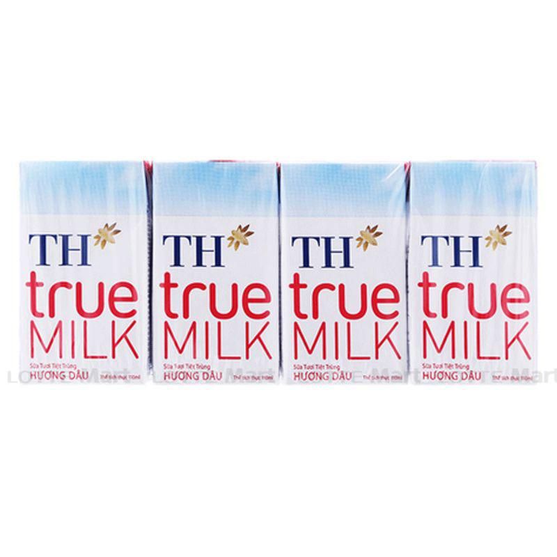  STTT Hương Dâu TH true MILK 110ml 