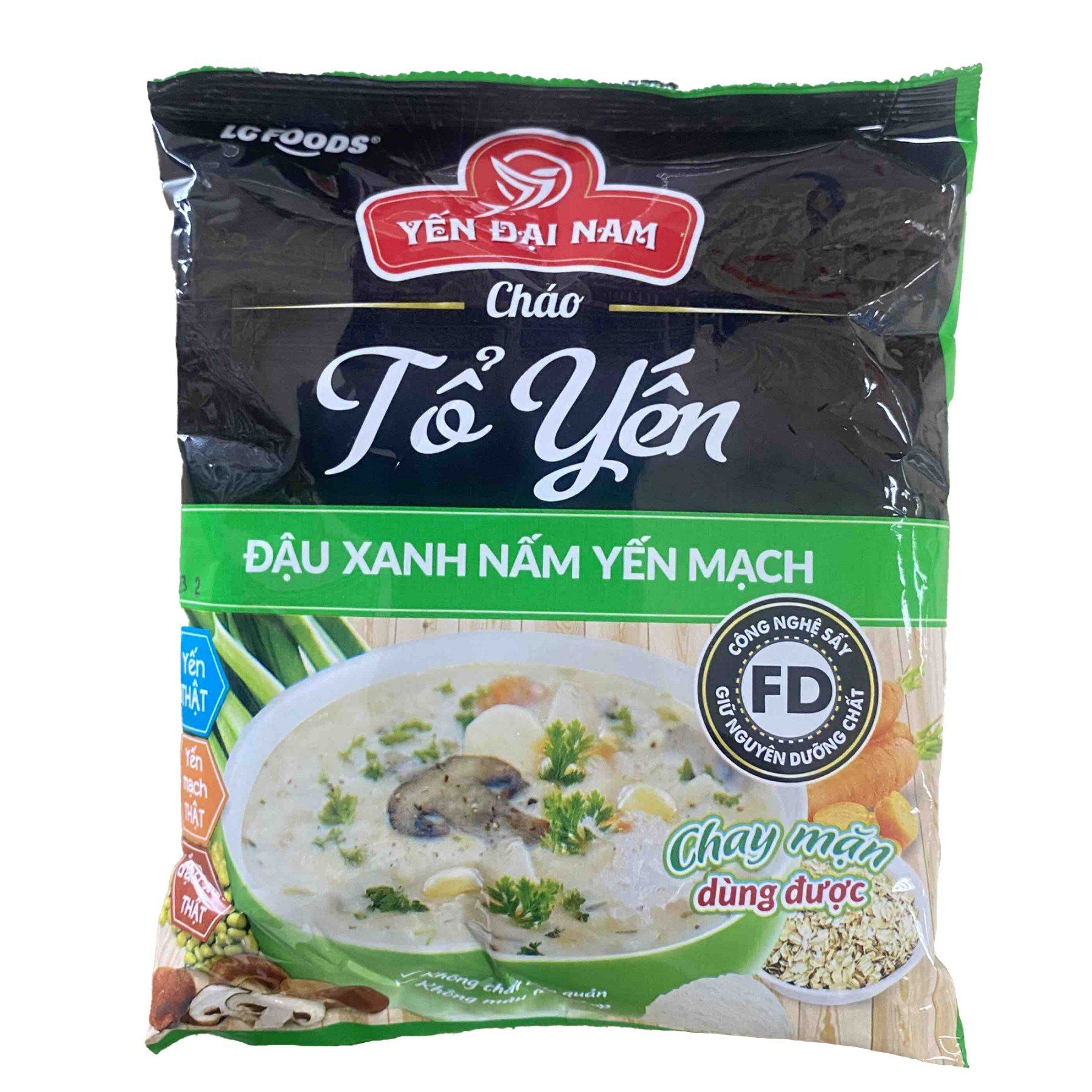  CHÁO YẾN ĐẬU XANH 
YẾN MẠCH 30 GÓI LCF 