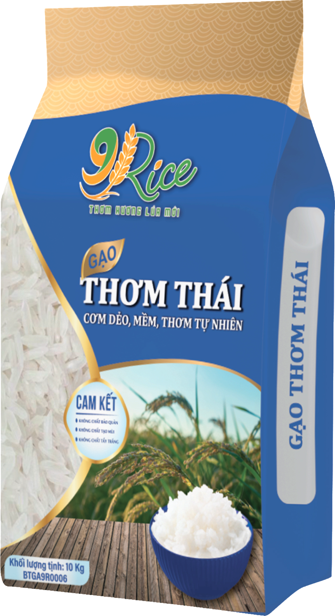  Gạo 9Rice Thơm Thái 10kg (5 túi/bao) 