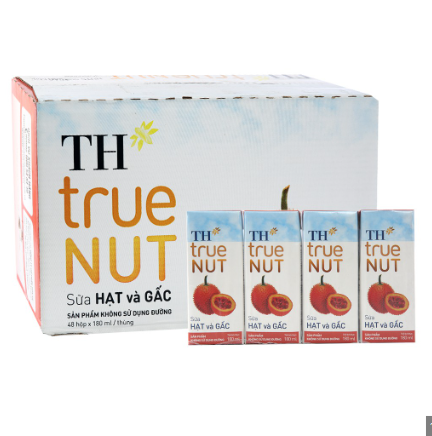  Sữa Hạt và Gấc TH true NUT 180mlx48 