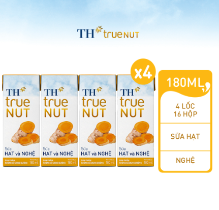  Sữa hạt và Nghệ TH true NUT 180mlx48 