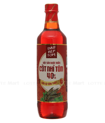  Nước mắm đặc sản cao cấp Cốt Nhĩ Tôm 40% 12chai x 640ml 