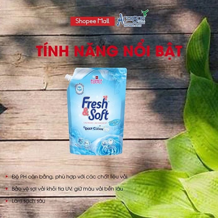  Nước Giặt Essence Fresh & Soft 2200ml - Chính Hãng Công Ty - Thái Lan - dùng được cho bé 