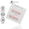 Nailbox màu hồng form vuông ngắn vẽ hoa ngọt ngào trẻ trung BentBeauty