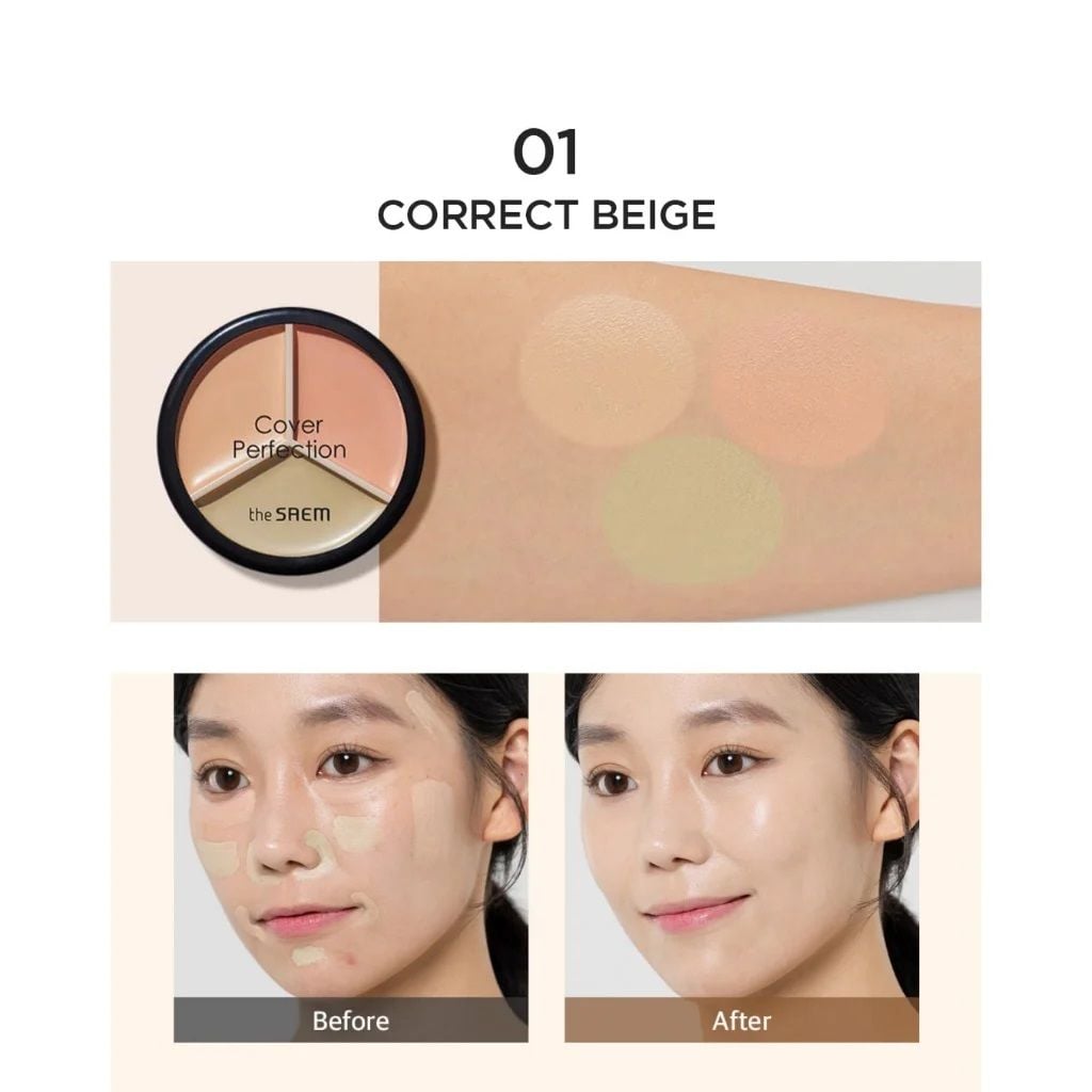 Kem che khuyết điểm triệt sắc The Saem triple pot