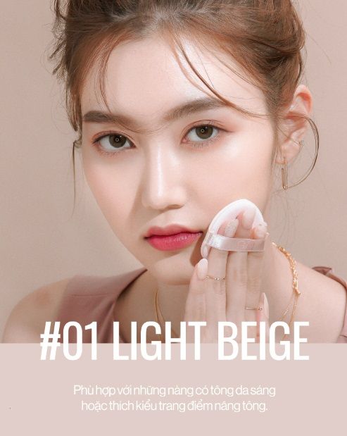Phấn Nước Thuần chay Gilaa Glamrr Q Vegan Super Cover Cushion