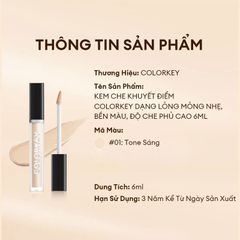 Kem che khuyến điểm Colorkey cover all concealer 6ml