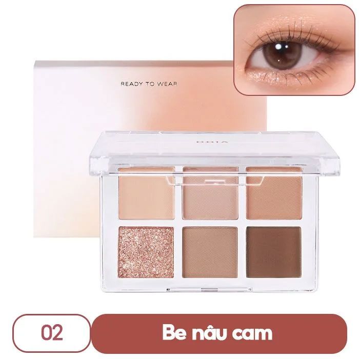 Bảng Màu Mắt 6 ô BBIA Ready to Wear Eye Palette