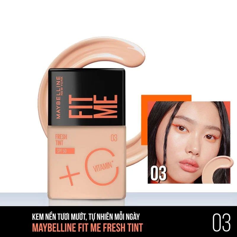 Kem Nền Maybelline Fit Me Fresh Tint SPF50 30ml